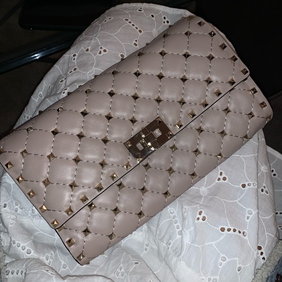 Valentino Rockstud SPIKE LEATHER CROSSBODY CLUTCH BAG - Picture 3 of 9